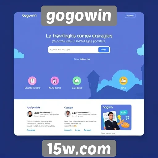 Análise da interface do usuário no site Gogowin